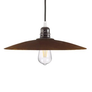 LAMPARA-CERAMICA-PLATO-ACERO-CORTEN-DEKOARK